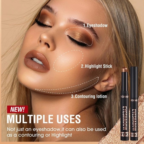 New! 8 pieces eyeshadow sticks and highlighters set similar to Bobbie Brown - Picture 3 of 8